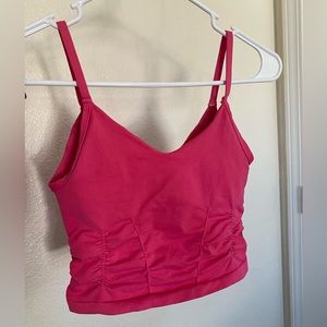 EUC Free People Movement Good Karma Ruched Crop Tank